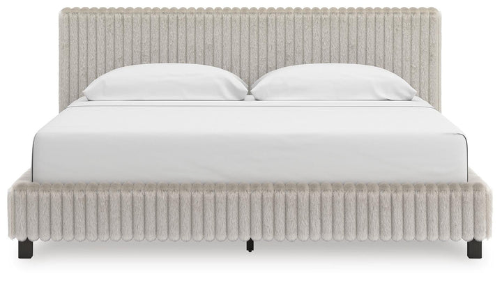 Zuraleus King Upholstered Bed - White (2)
