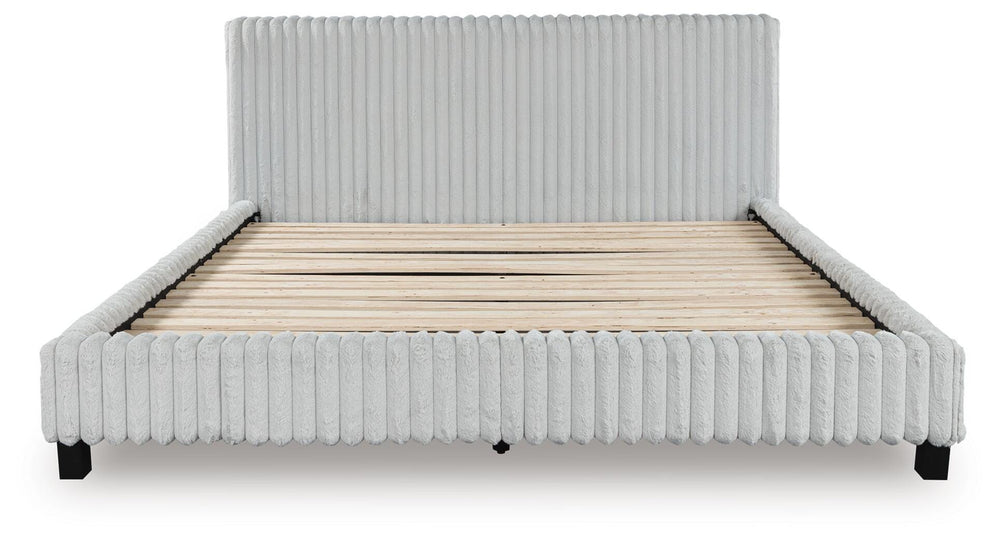 Zuraleus California King Upholstered Bed - White (3)