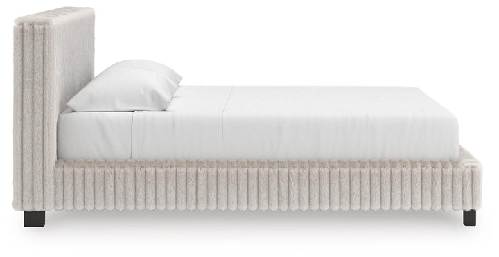 Zuraleus California King Upholstered Bed - White (4)