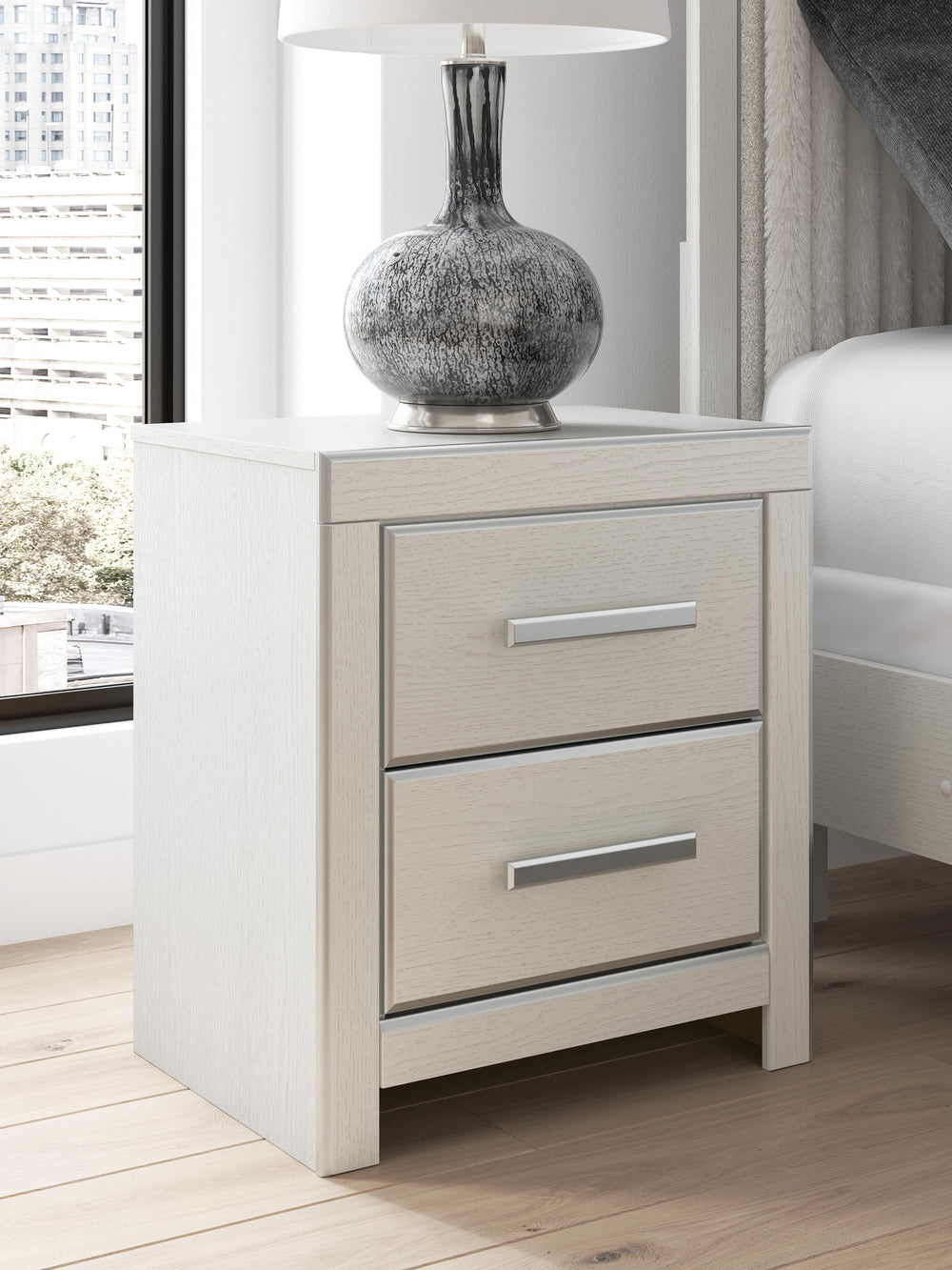 Zuraleus Queen Upholstered Panel Bed, Dresser, Mirror and Nightstand (24)