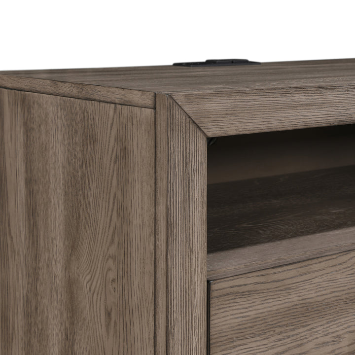 Harrisburg 2 Drawer Nightstand-Walnut