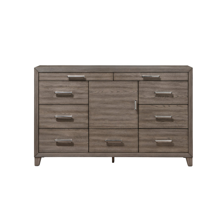 Harrisburg 9 Drawer Dresser-Walnut