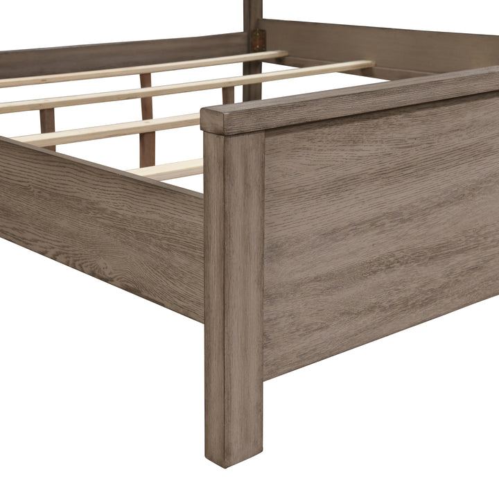 Harrisburg 6/6-6/0 Ek/wk Headboard, Footboard &amp; Slat Kit-Waln