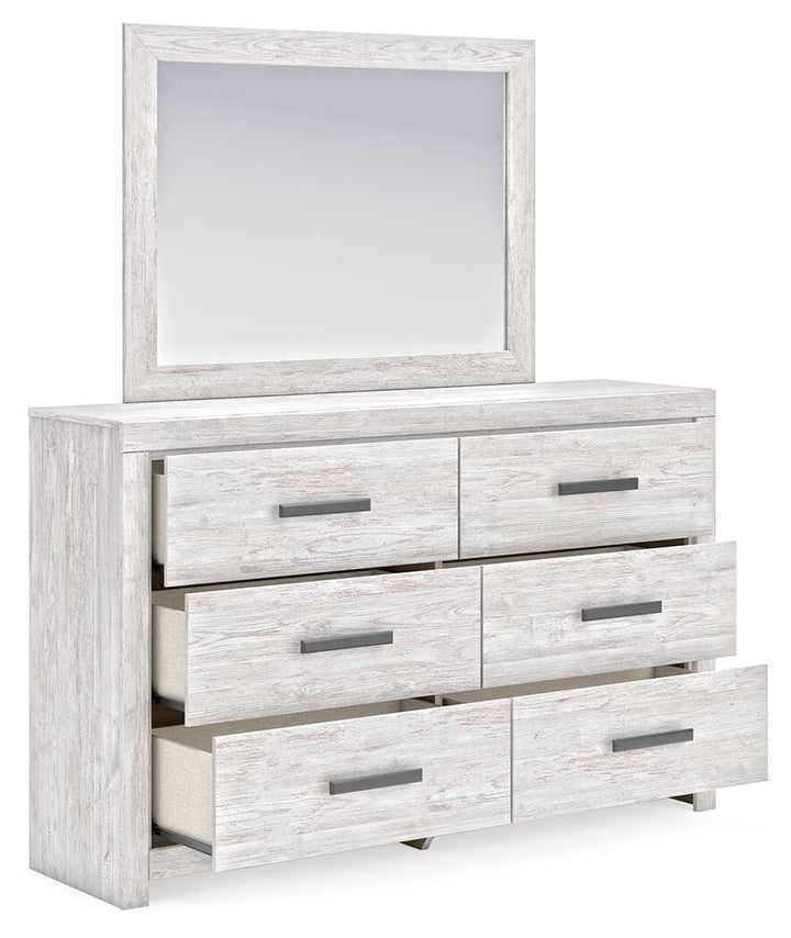 Cayboni Dresser and Mirror - White (4)