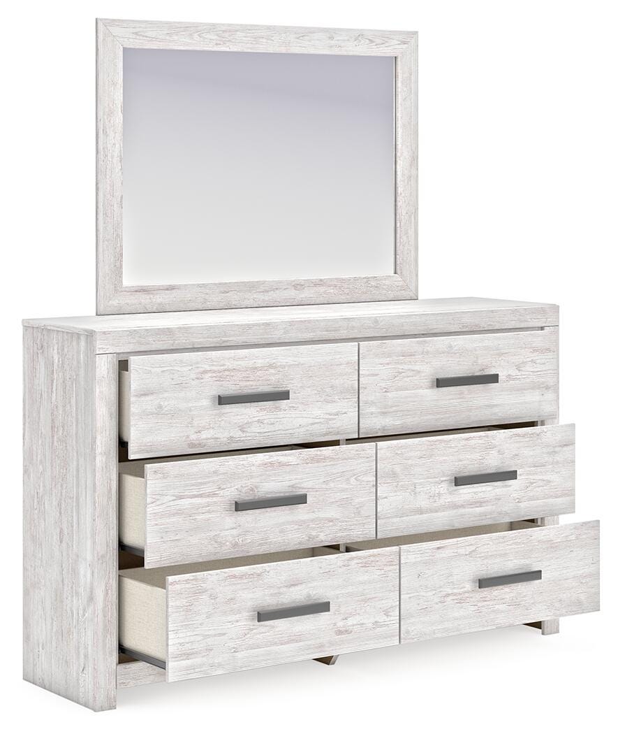 Cayboni Dresser and Mirror - White (4)