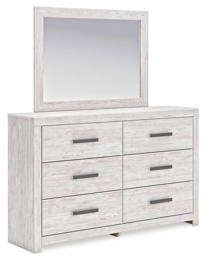Cayboni Dresser and Mirror - White (1)