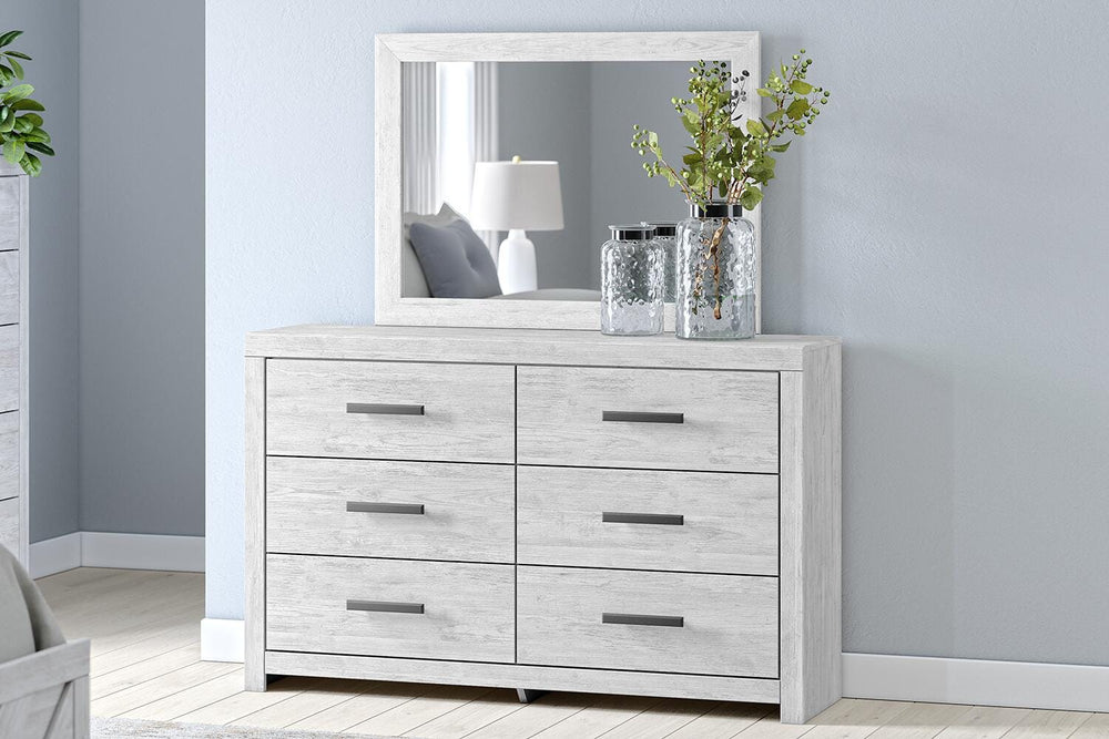 Cayboni Dresser and Mirror - White (2)