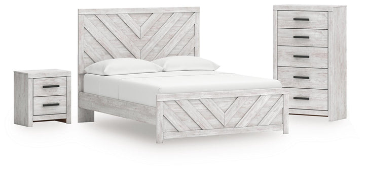 Cayboni Queen Panel Bed, Chest and Nightstand (1)