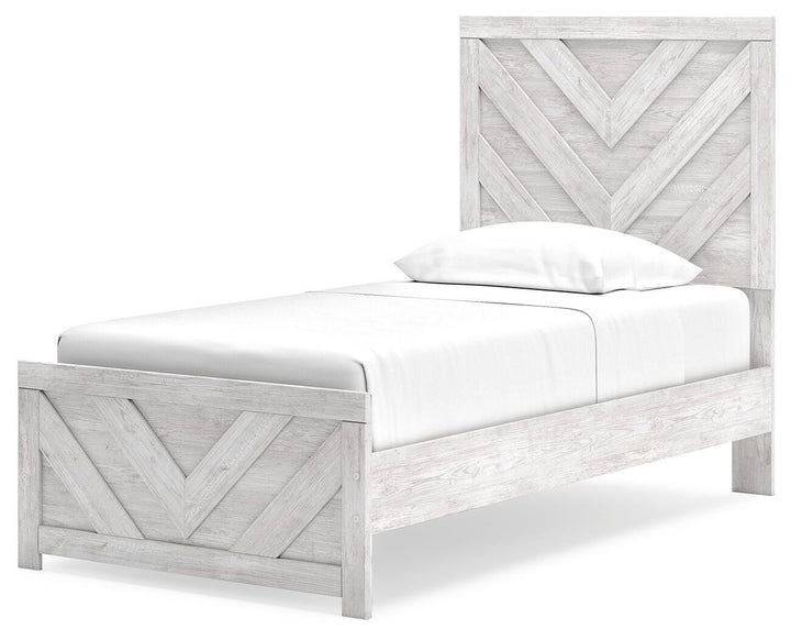 Cayboni Twin Panel Bed - White (4)