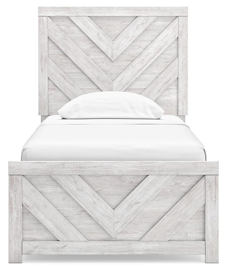 Cayboni Twin Panel Bed - White (5)