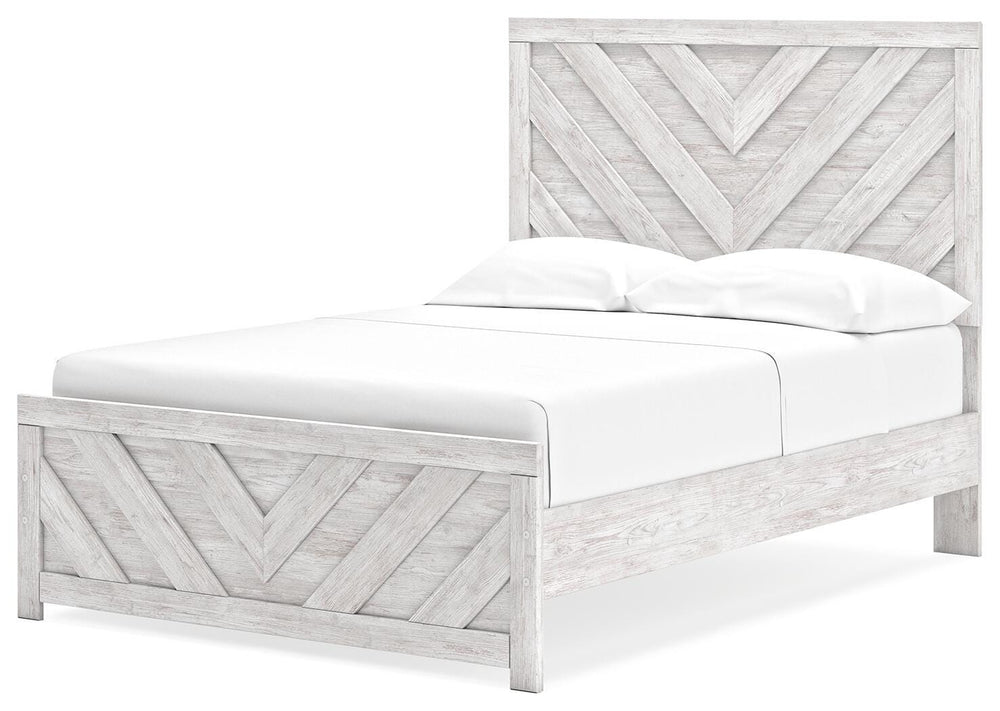 Cayboni Full Panel Bed - White (4)