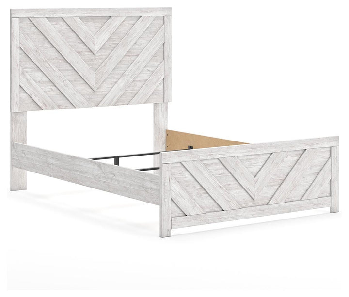 Cayboni Full Panel Bed - White (3)