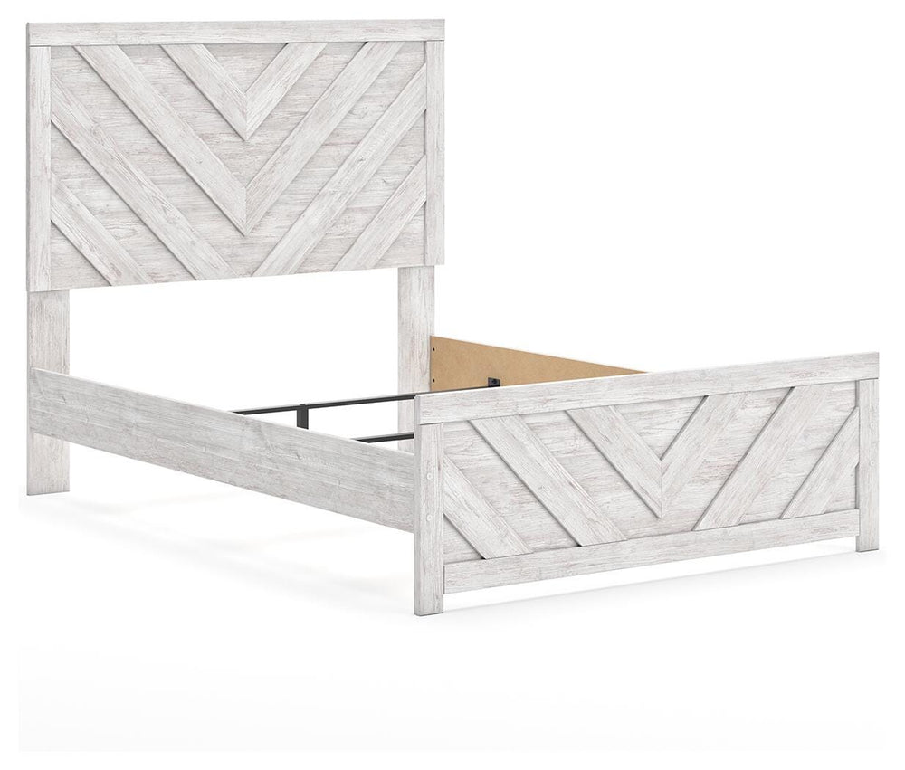 Cayboni Full Panel Bed - White (3)