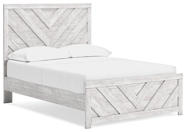 Cayboni Full Panel Bed - White (1)