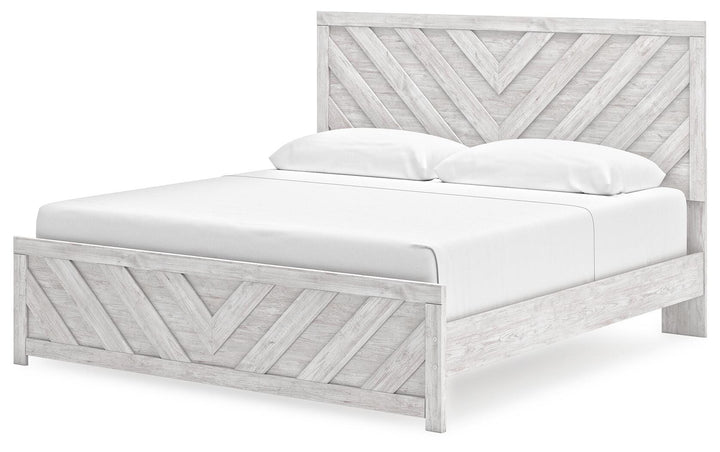 Cayboni King Panel Bed - White (4)