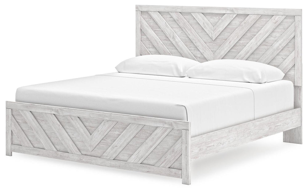 Cayboni King Panel Bed - White (4)