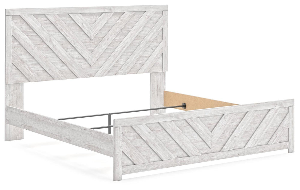 Cayboni King Panel Bed - White (3)