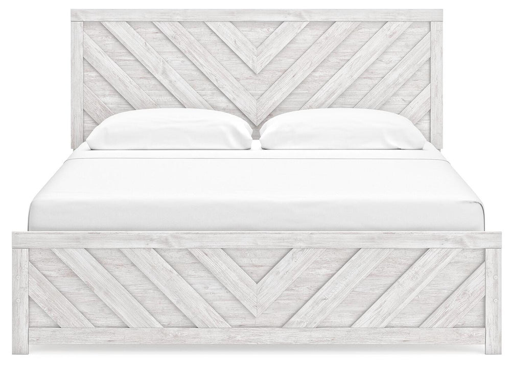 Cayboni King Panel Bed - White (5)