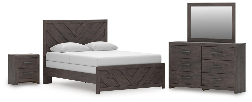 Prendonea Queen Panel Bed, Dresser, Mirror and Nightstand (1)