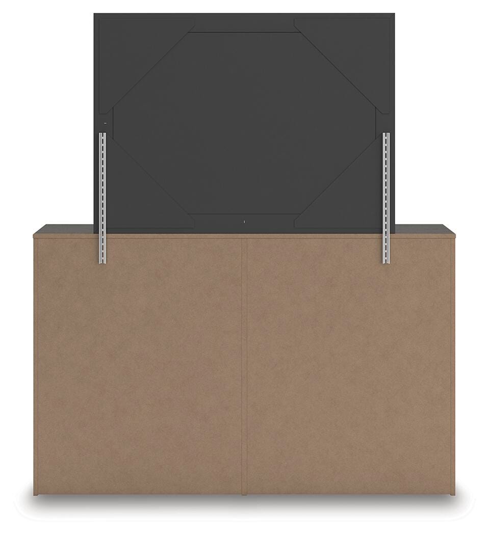 Prendonea Dresser and Mirror - Dark Gray (6)