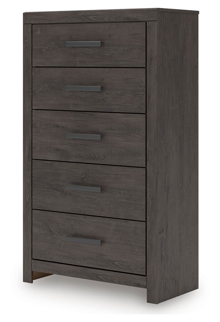 Prendonea Chest of Drawers - Dark Gray (3)
