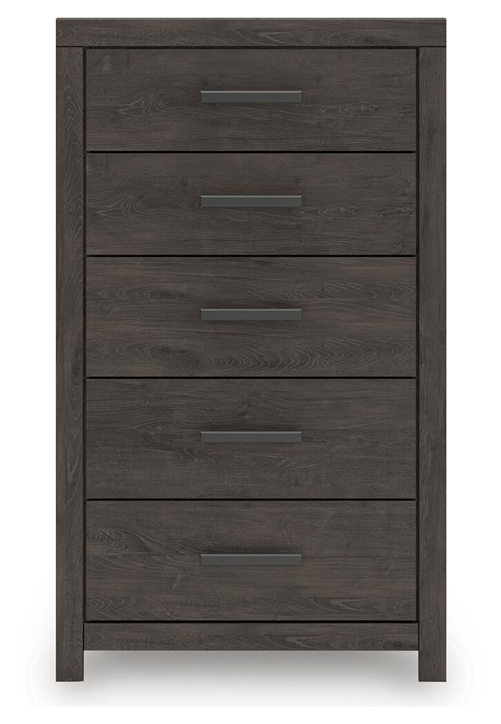 Prendonea Chest of Drawers - Dark Gray (5)