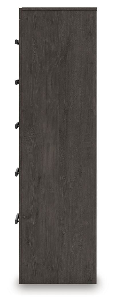 Prendonea Chest of Drawers - Dark Gray (7)