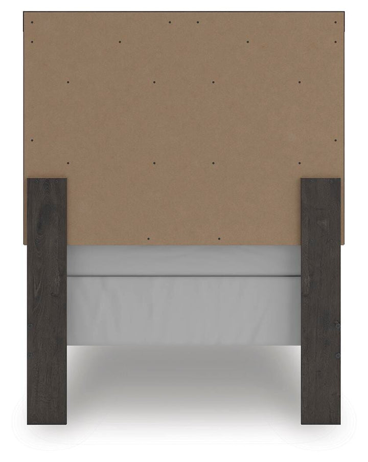 Prendonea Twin Panel Bed - Dark Gray (6)