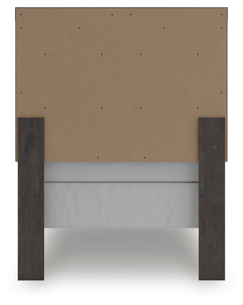 Prendonea Twin Panel Bed - Dark Gray (6)