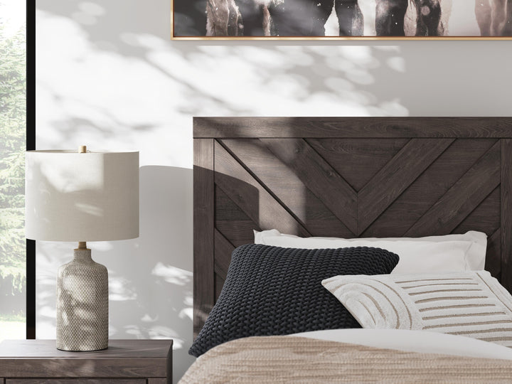 Prendonea Twin Panel Bed - Dark Gray (9)