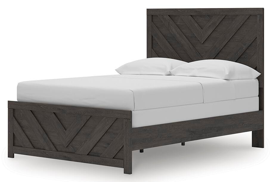 Prendonea Full Panel Bed - Dark Gray (3)