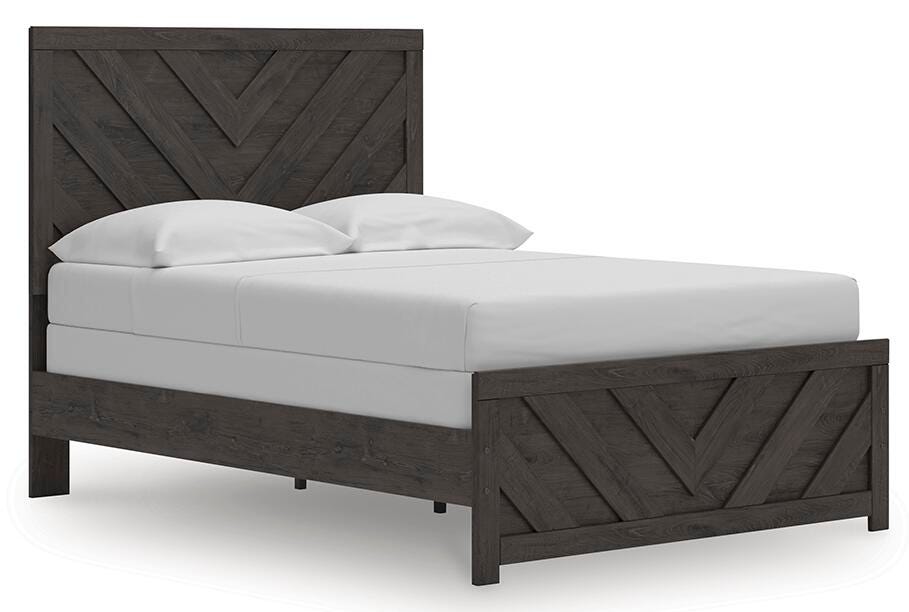 Prendonea Full Panel Bed - Dark Gray (1)