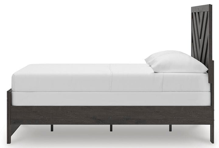 Prendonea Full Panel Bed - Dark Gray (7)