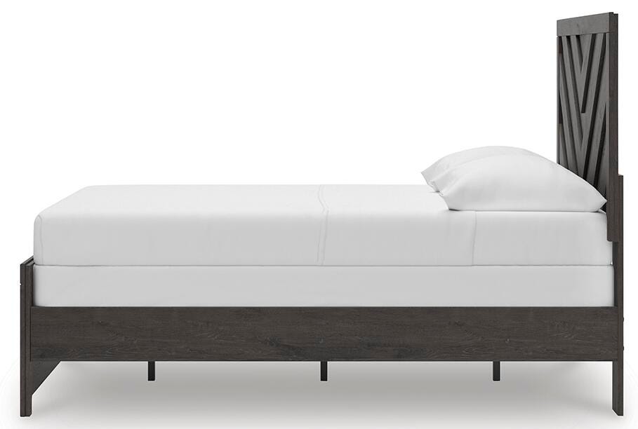 Prendonea Full Panel Bed - Dark Gray (7)