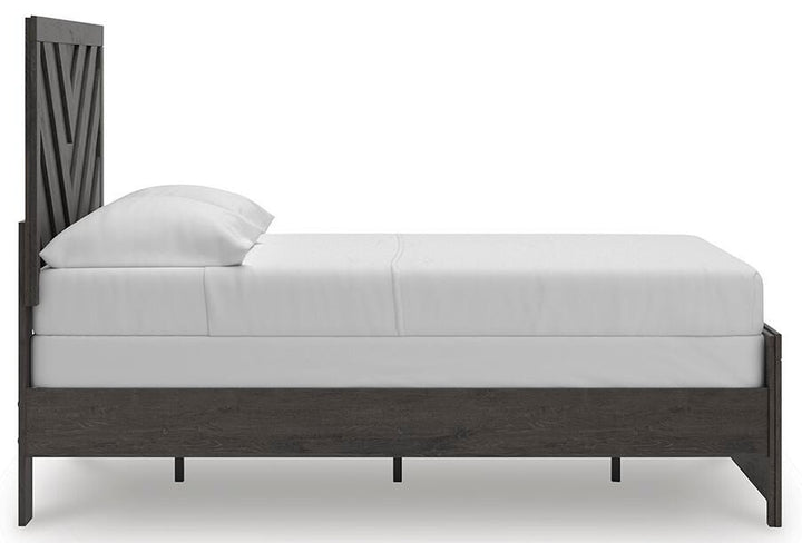 Prendonea Full Panel Bed - Dark Gray (8)