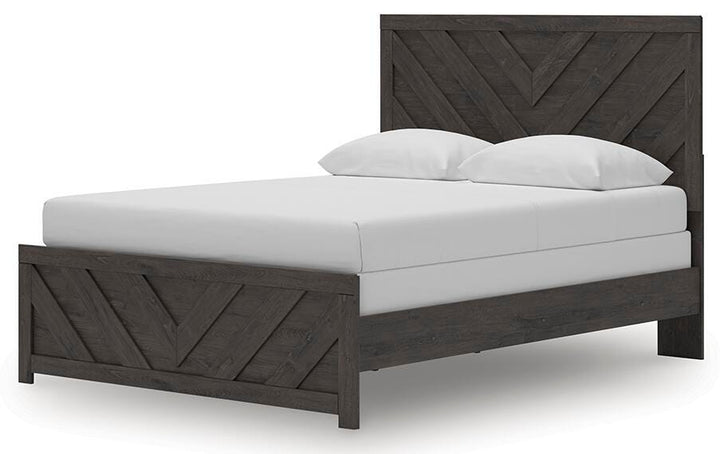 Prendonea Queen Panel Bed - Dark Gray (3)