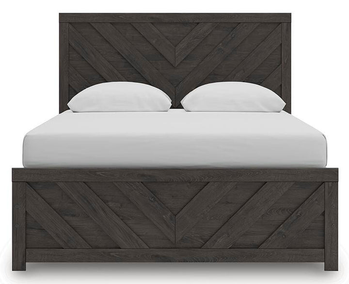 Prendonea Queen Panel Bed - Dark Gray (5)