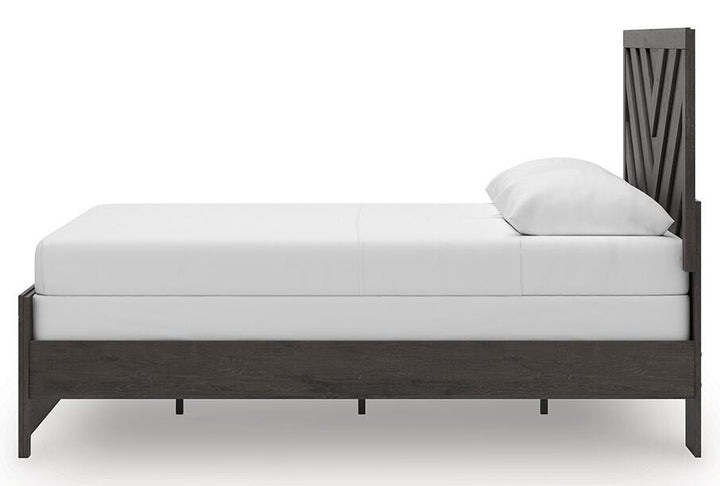 Prendonea Queen Panel Bed - Dark Gray (7)