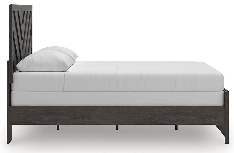 Prendonea Queen Panel Bed - Dark Gray (9)