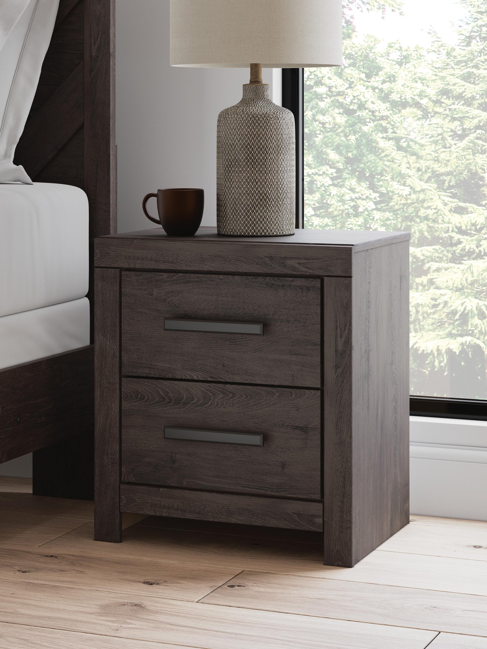 Prendonea Nightstand - Dark Gray (2)
