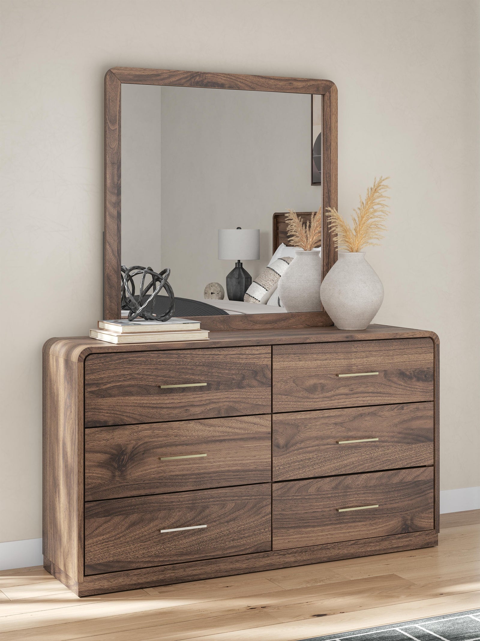 Fortlorn Dresser and Mirror - Dark Brown (2)