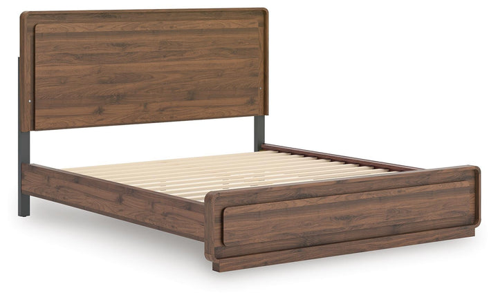 Fortlorn California King Panel Bed - Dark Brown (5)
