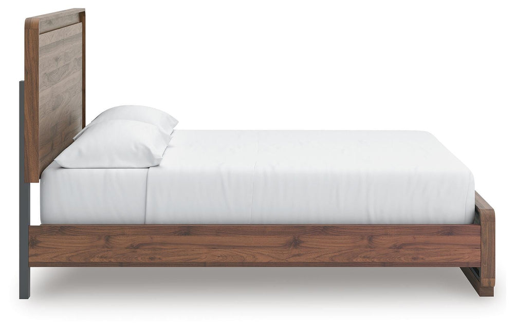 Fortlorn California King Panel Bed - Dark Brown (10)