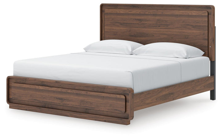 Fortlorn King Panel Bed - Dark Brown (4)