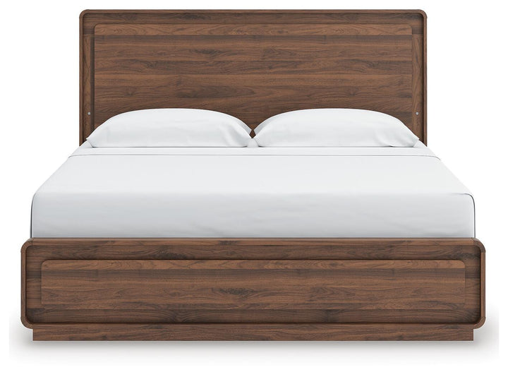 Fortlorn King Panel Bed - Dark Brown (8)