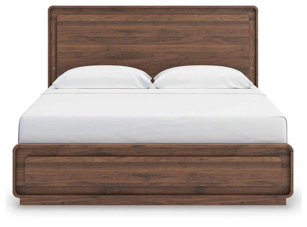 Fortlorn King Panel Bed - Dark Brown (8)