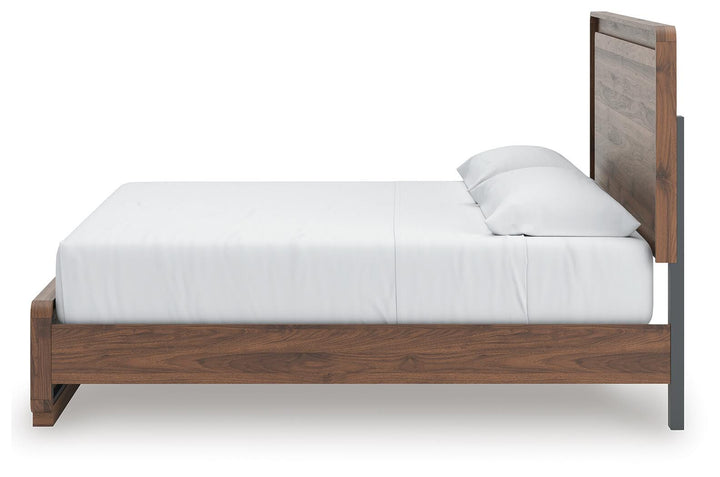 Fortlorn King Panel Bed - Dark Brown (9)