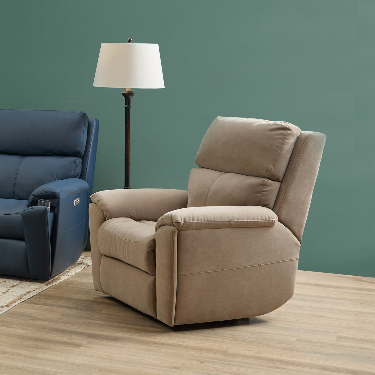 Porter Leather Power Recliner with Power Headrest & Lumbar