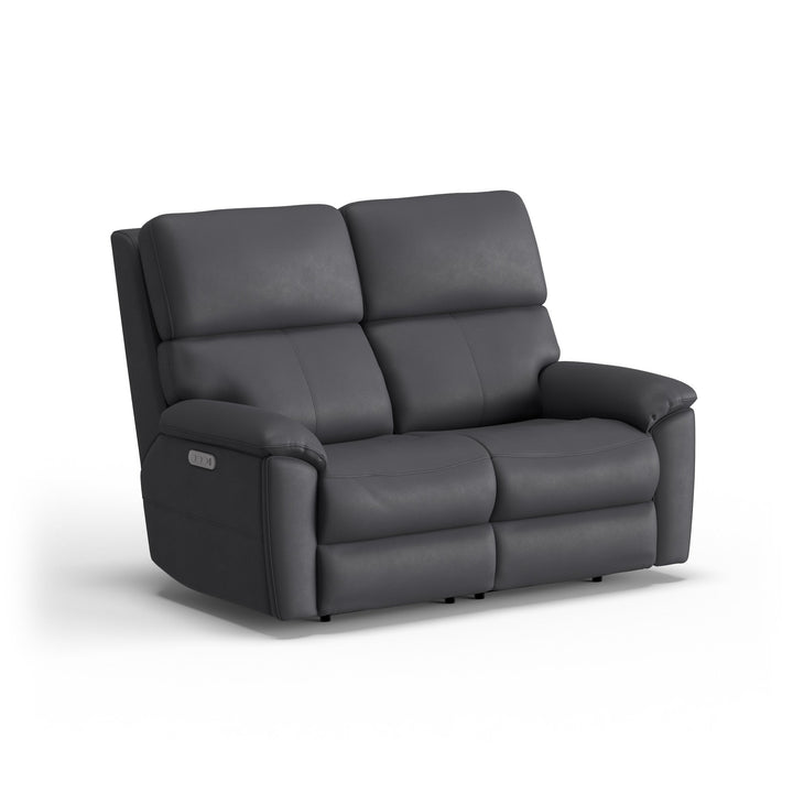 Porter Leather Power Reclining Loveseat with Power Headrest &amp; Lumbar