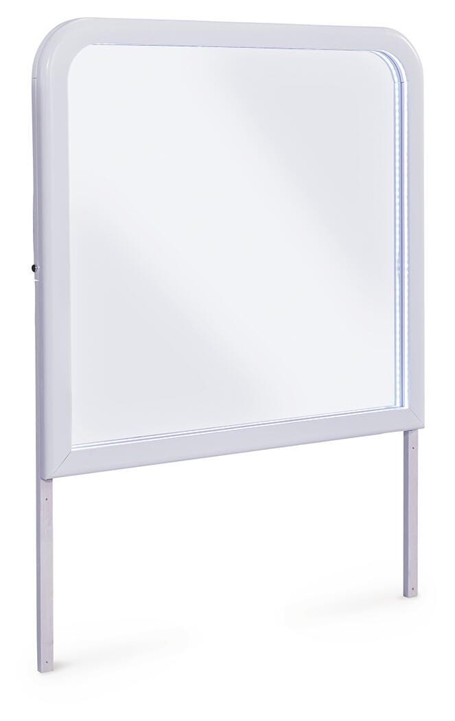 Jarlee Bedroom Mirror - White (1)
